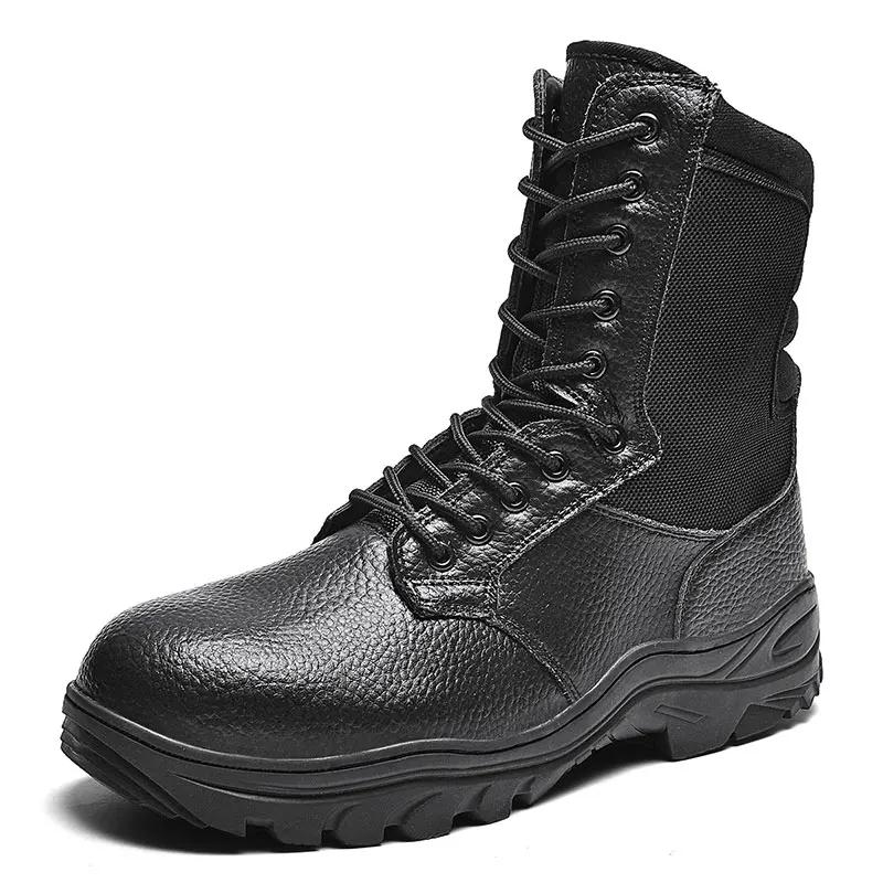 Men Tactical Boots Ankle Casual Plus Desert Boot Climbing Shoes Military Waterproof Outdoor High Quality Army Brand Hiking Shoes