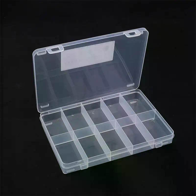 23.5*16.5cm Transparent Car Model Storage Box 10 Grids Toy Dustproof Organizer Case For Diecast Vehicles And Models