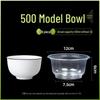 Disposable Round Plastic Bowls with Lids