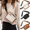 Nuova 1pz Borsa a Vita in Ecopelle PU per Donne Uomini Cinturino Regolabile Borsa a Tracolla Petto Marsupio Leggera Impermeabile Borsa da Cintura
