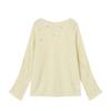 Xiangying Women's Off-Shoulder Sequin Cutout Knit Sweater