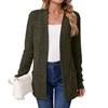 Women Long Sleeve Solid Color Cardigan Sweater Coat Top Ladies Elegant