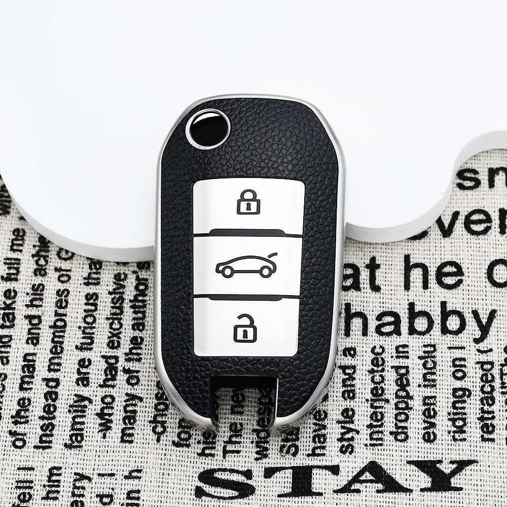 Auto Shell Fob Holder Car Key Case Cover Bag For Citroen C3 C4 C5 C6 Cactus Picasso Xsara For Peugeot 308 3008 508 208 408 307