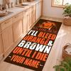 Cleveland Browns Customizable name kitchen floor mat easy to clean and wipe down Suitable for kitchens living rooms and entryways—a perfec