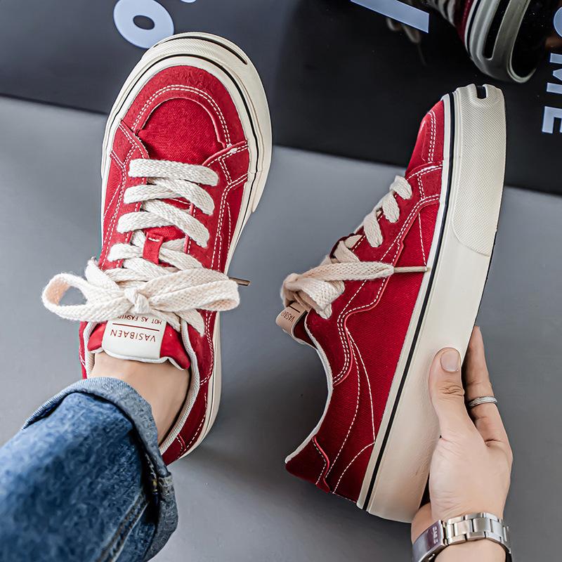

Canvas Shoes Men s New Summer Breathable Shoes Trendy Shoes Versatile Casual Shoes 44 червоний