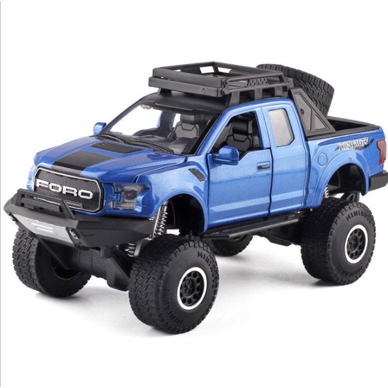1/32 Scale Toy Pickup Truck for Boys - Ford F150 Toy Trucks Die-Cast Model Cars with Sound and Light, Toy Cars for 3+ Year Old Boys Girls