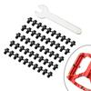 50 Pcs Stainless Steel Pedal Bolts Non for Mountain Bike Stem Accs