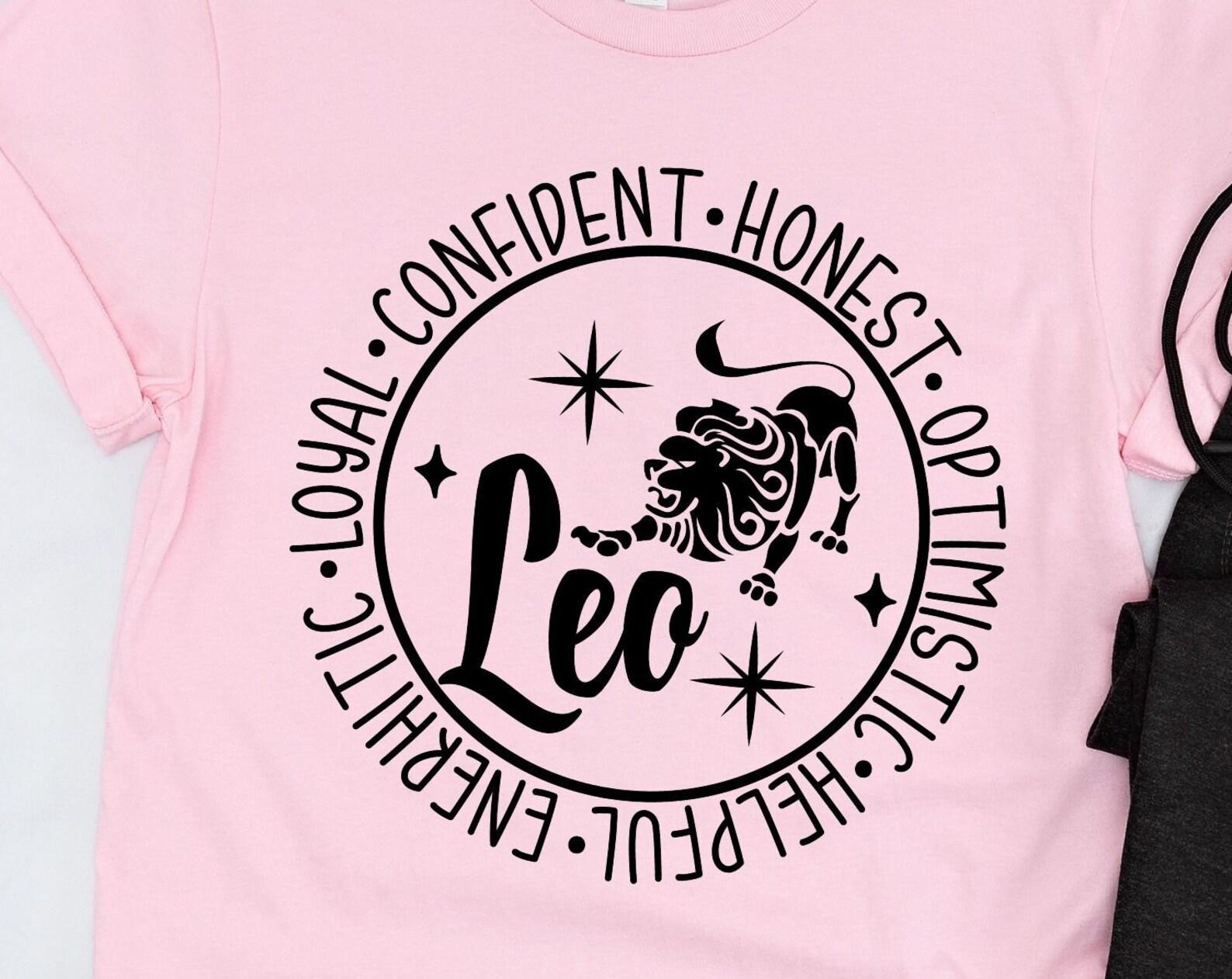 Leo the Lion, Leo zodiac, Gift for Leo, list of good traits, Leo with stars, and lion, Unisex Jersey Short Sleeve Tee 2XL