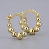 Elegant Movable Bead Earrings Small Beads Hoop Earrings Present for Women Perfect for Daily Wear and Special Occasions
