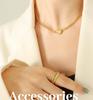 18K Gold-Plated Titanium Steel Clavicle Necklace - Trendy European & American Style Jewelry for Women
