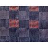 Used [New] Nishijin-ori 9-inch Nagoya Obi, Black with Red Dots, Modern, Checkered Pattern, for Outings and Parties, Silk, Unused, Unsewn, Obi, Black,