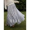 French Floral Chiffon Skirt