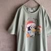 [USED] Bluey Christmas Design T-Shirt Green L Size