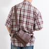 Fashionable Leather Single-shoulder Bag Lightweight Men's Small Shoulder Bag Casual Mobile Phone Bag Crossbody Bag