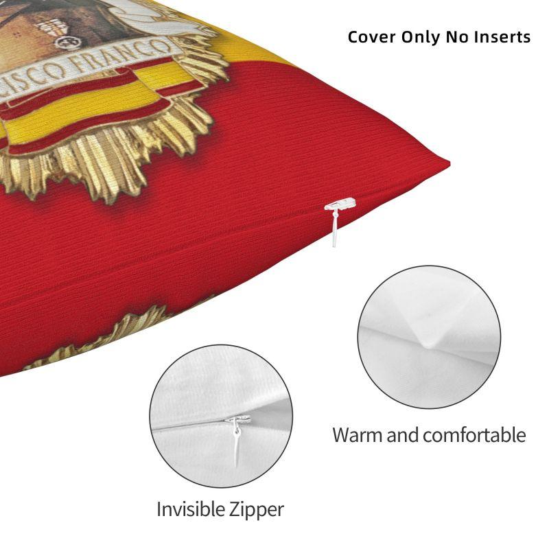 Custom Modern Francisco Franco Cushion Cover Velvet Spain Leader Throw Pillow Case Home Decorative