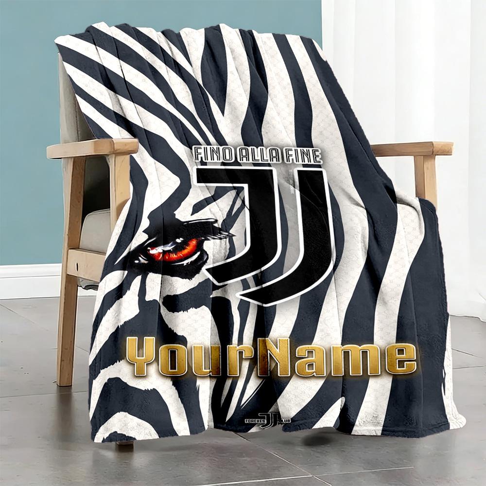 Juventus Customize Your Name Blanket Multi-purpose Personalized Blanket Durable Comfort Great for Office Livingroom Bedding Chair for All Occasions