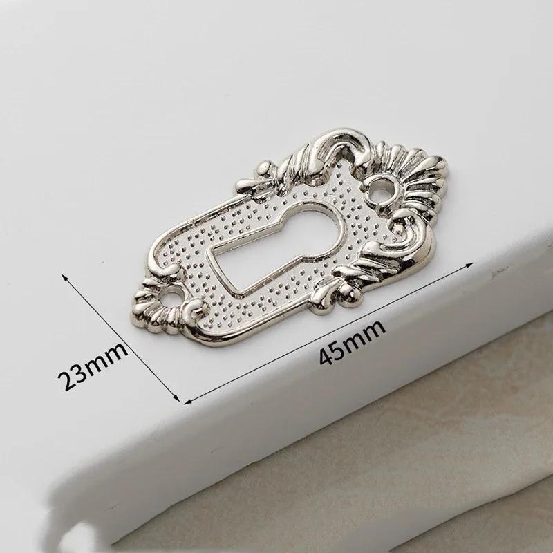 1/6 BUC Piesă Cheie Sertar Acoperire Colț Stick Piesă Blocare cu Cod Decorativă Europeană Vintage Aliaj 45x23mm