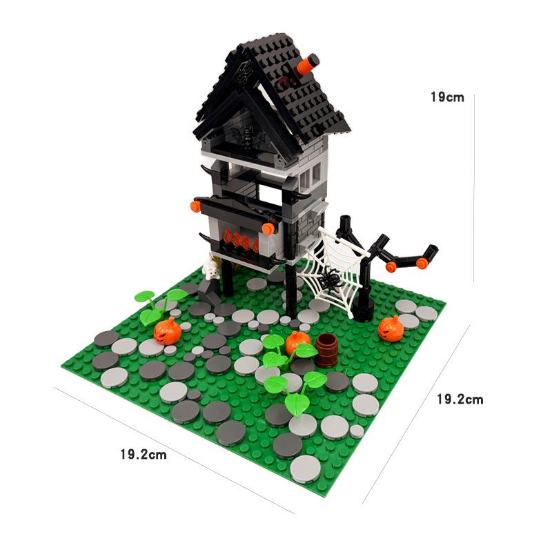 Halloween Haunted House Building Blocks Toy Set