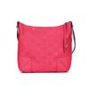 MCM Pink Embossed Visetos Leather Hobo Shoulder Bag for Daily & Travel Use