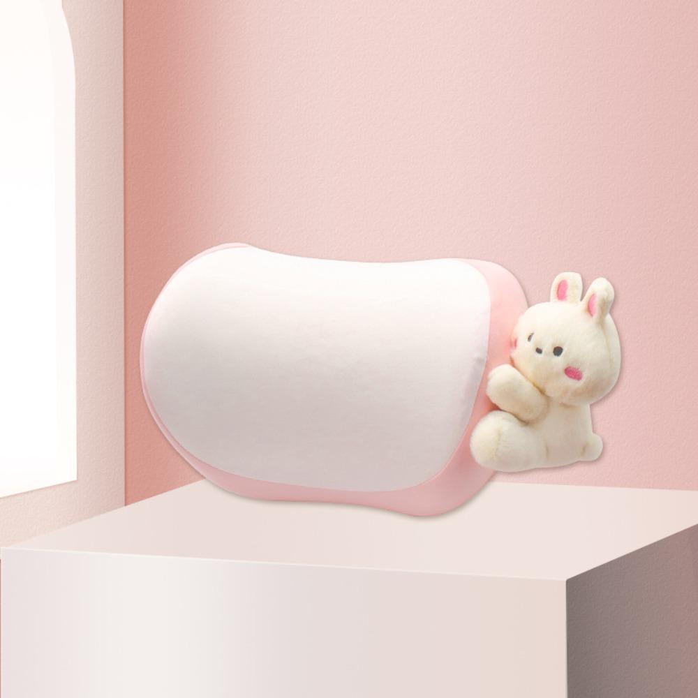 

Cartoon Car Lumbar Support Pillow Animal Waist Support Washable Auto Neck Pillow Vehicle Neck-Rabbit