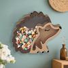 1 Creative Wooden Hedgehog Storage Box, Vintage Animal Design, Multi-use for Jewelry & Ornaments, Lovely Desktop Decor for Holiday Gifts