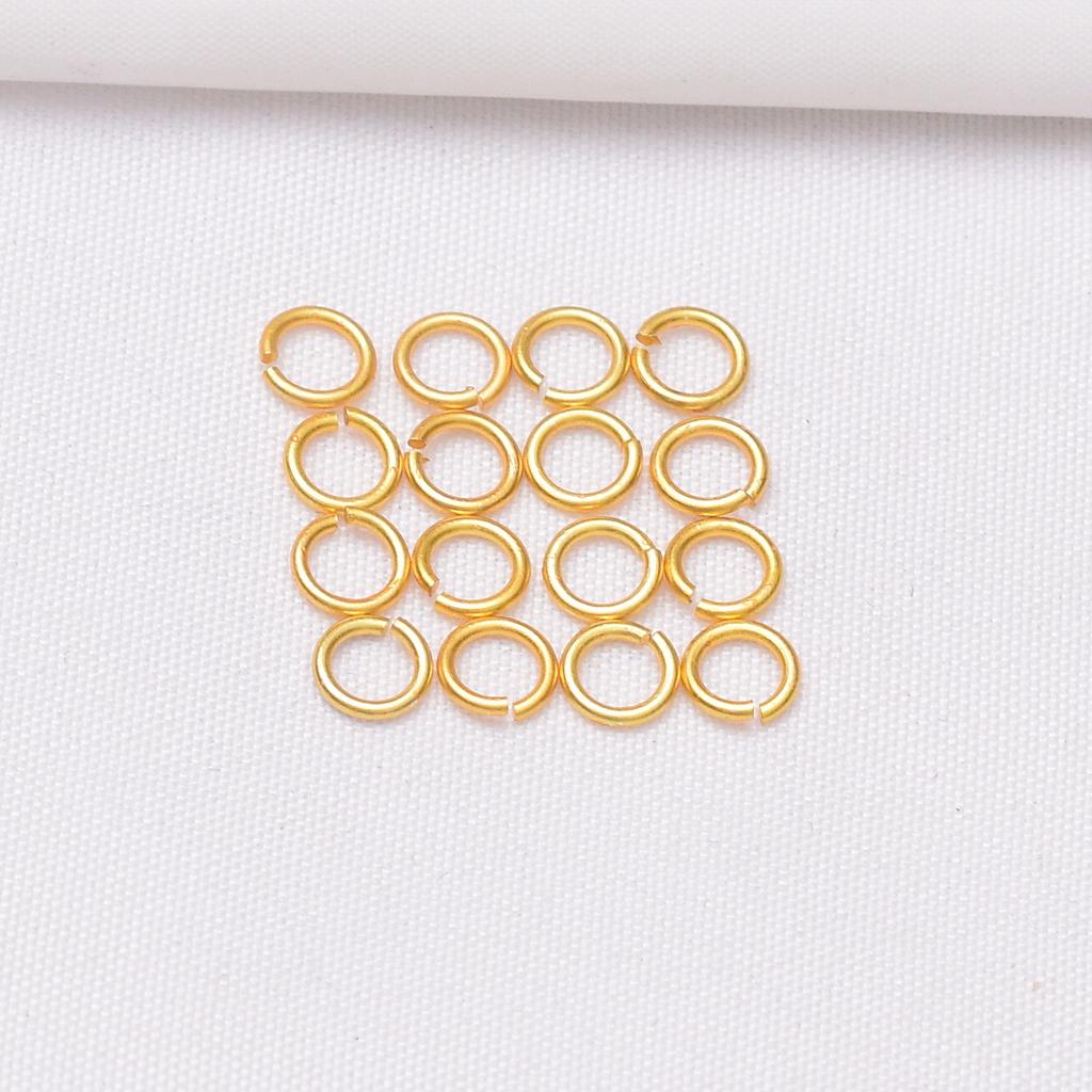 10pcs Ancient Sand Gold Open Ring Through Hole DIY Connection Ring Key Chain Bracelet Necklace Ear Jewelry Pendant