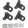 Pyhodi Headlight Tab Repair Kit, Left Right Side Headlight Headlamp Bracket Tab Repair Kits, Aluminium Alloy Simple Installation Scratch Resistant