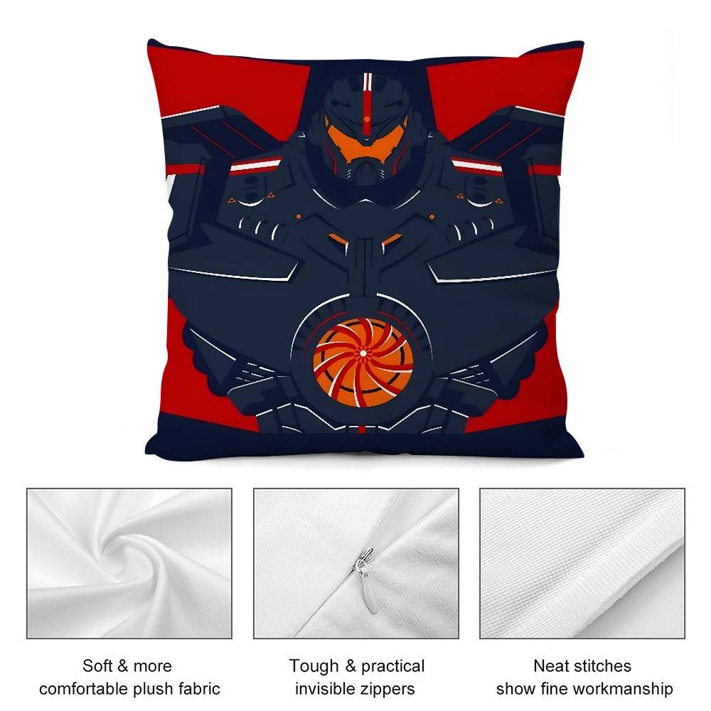 Cool P-Pacific R-Rim Meka Pillow Case Short plush Double-sided Print Square Throw Pillow Covers Sofa Home Cushion Decor