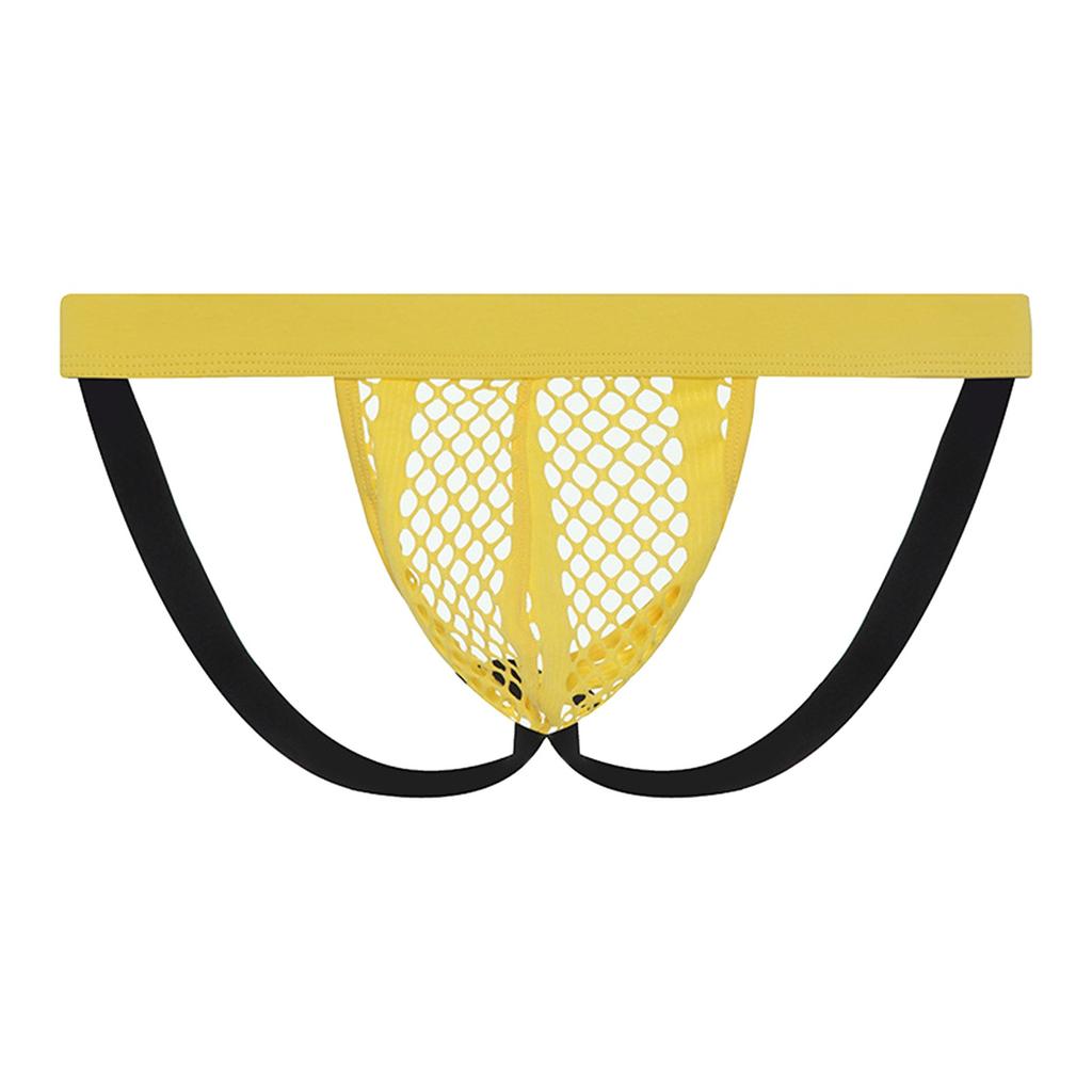 Herren Mesh Offenes Gesäß Doppel Tanga Jugend Hochelastisch Sexy Tanga