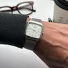Used [Vintage 80s] SEIKO Twin Quartz Tank Silver Dial