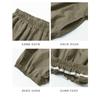 Girls Kids Thin Cropped Lace Trim Casual Anti Mosquito Summer Pants