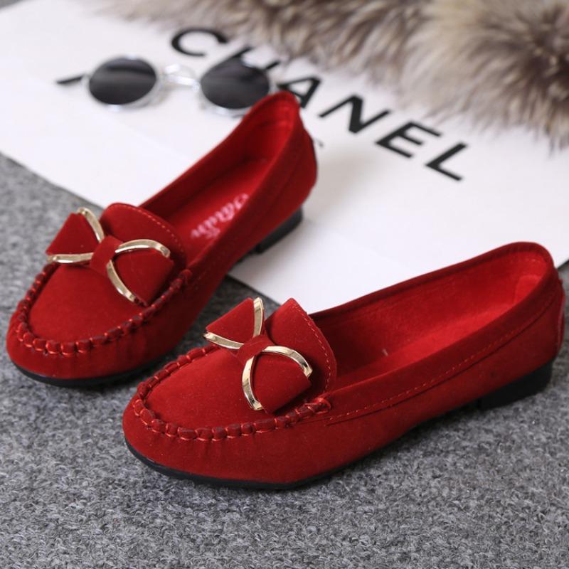 Fashion casual bow style soft leather women's shoes Loafer fashion New Flat Heeled Singles Shoes for women Nurse Shoes Zapatos De Mujer
