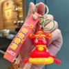 Lion Dance Snake Keychain Spring Festival Snake Key Ring Cute 2025 New Year Pendant  Ornament