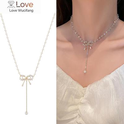 Cross Necklace Set Bowknot Pendant Necklace For Women Pendant Women 'S Necklaces Birthdaygift For Mom Mens Chain And Pendant