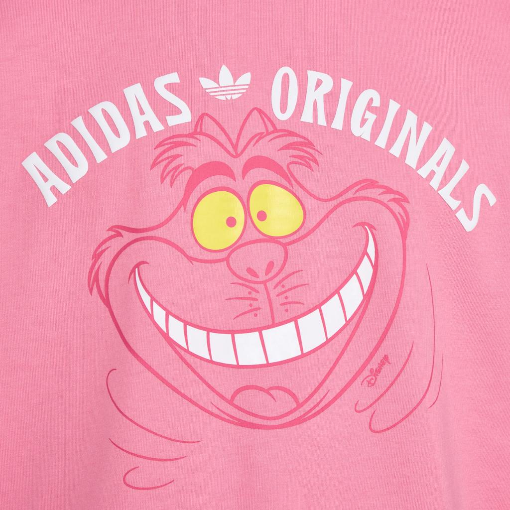 adidas Originals X Disney Cheshire Cat Basketball Loose Fit Short Sleeve T-Shirt Unisex Tops KY6270
