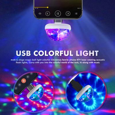 RainbowActivated Sound Ball Magic USB Mini Disco Licht KTV Neonlampe