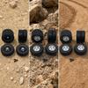 4 Pieces 1/16 remotes Control Wheel Assembly MetalUpgrade RC RoughTerrain with Mounting Screws