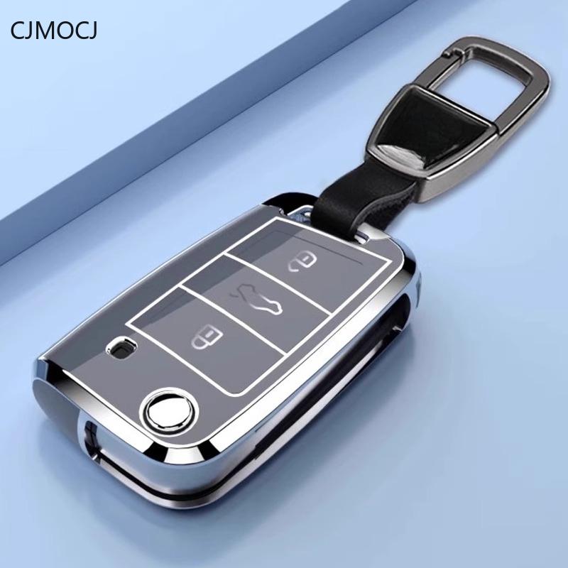 Premium Tpu Key Cover For - Vw Lavida/Lavida Xr - Protective Key Fob Case Keybag Keychain