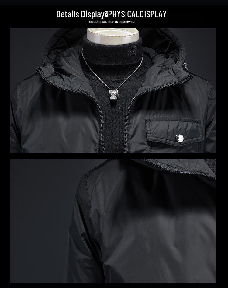 Men's Trendy Hooded Winter Down Jacket Y9589