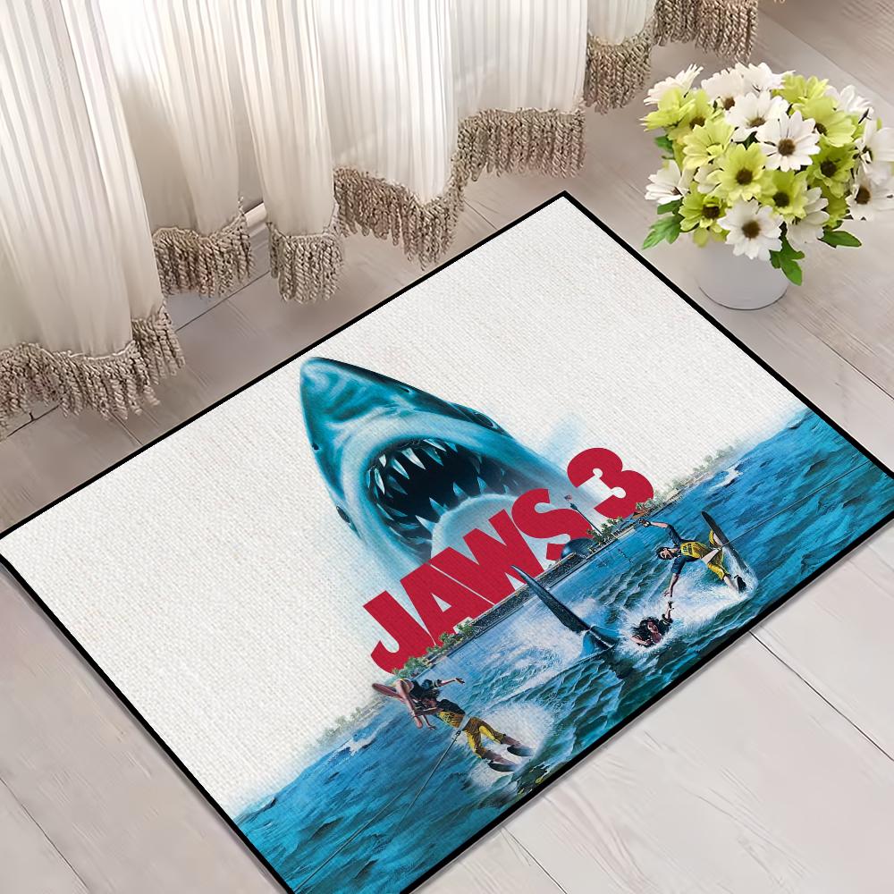 

Дверной коврик Челюсти Для Кино Украшение Ванной Комнаты Декор Комнаты Дверной коврик Океан Ковер Вход Добро пожаловать Ванна Кухня Классический Коврик SJR40x60CM