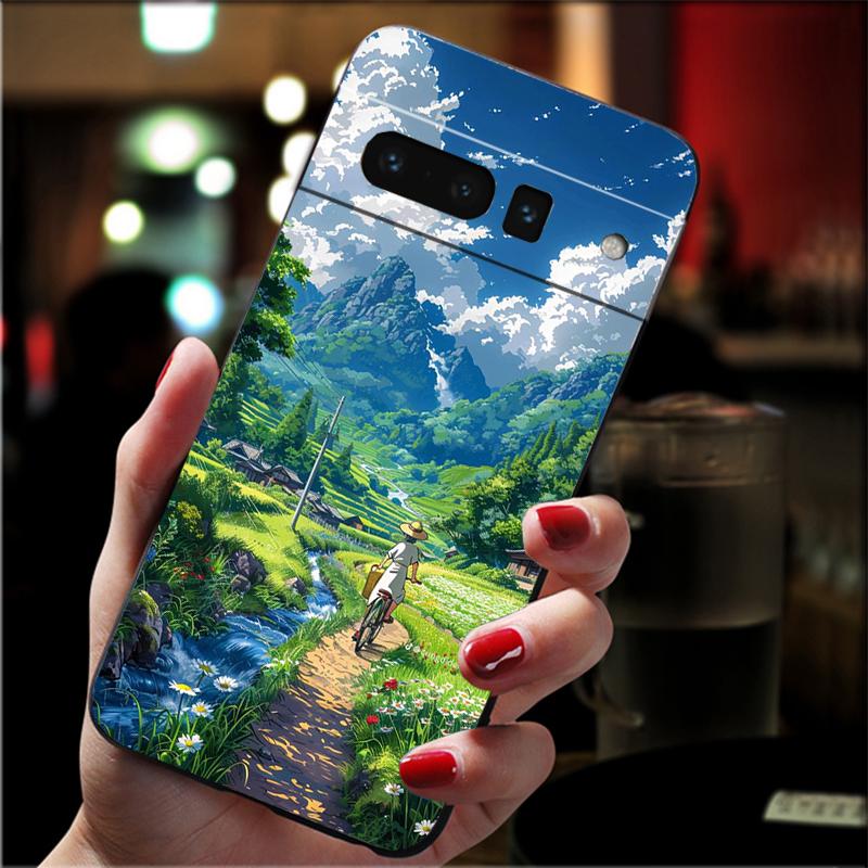 Anime Sceneary Art Phone Case For Google Pixel 10 9 Pro XL 9A 8 7 6 Pro Pixel 8A 7A 6A Pixel 8 7 6 5