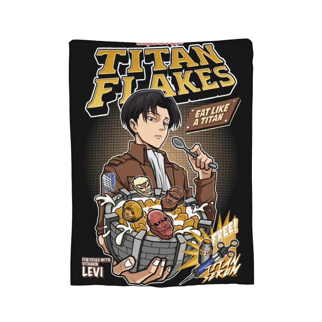 Shingeki no Kyojin Mikasa Ackerman Attack on Titan Blankets Flannel Spring/Autumn Portable Warm Throw Blanket for Sofa Rug Piece
