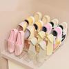 Large Capacity 4 Grids Shoe Storage Rack Plastic Space Saving Baby Shoe Rack Vertical Free Standing Shoe Organizer for Home