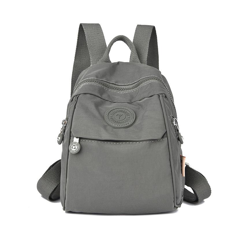 Large Capacity Student Schoolbag Women's Backpack Lightweight Water-repellent Nylon Commuter Travel Bag