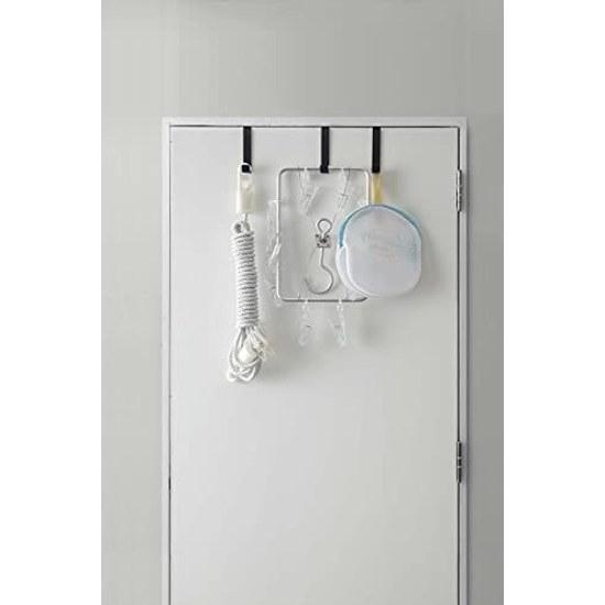 Yamazaki Door Hanger Set 5 Black Approximately W1.5XD7XH9cm Smart Hook 4891