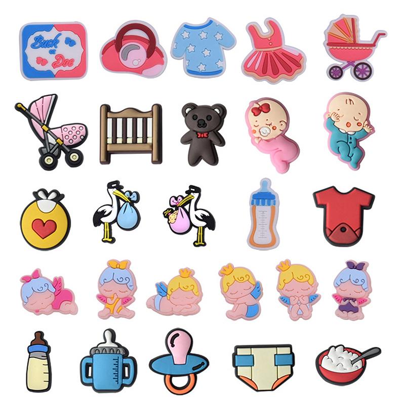 

26 шт. Аксесуари для взуття з ПВХ серії Cute Baby для прикрас для взуття 26pcs