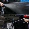 Heavy-Duty Metal Garden Hose Nozzle, 4 Spray Patterns, High-Pressure Gun for Watering, Car Wash, Yard Cleaning, Pet Bathing