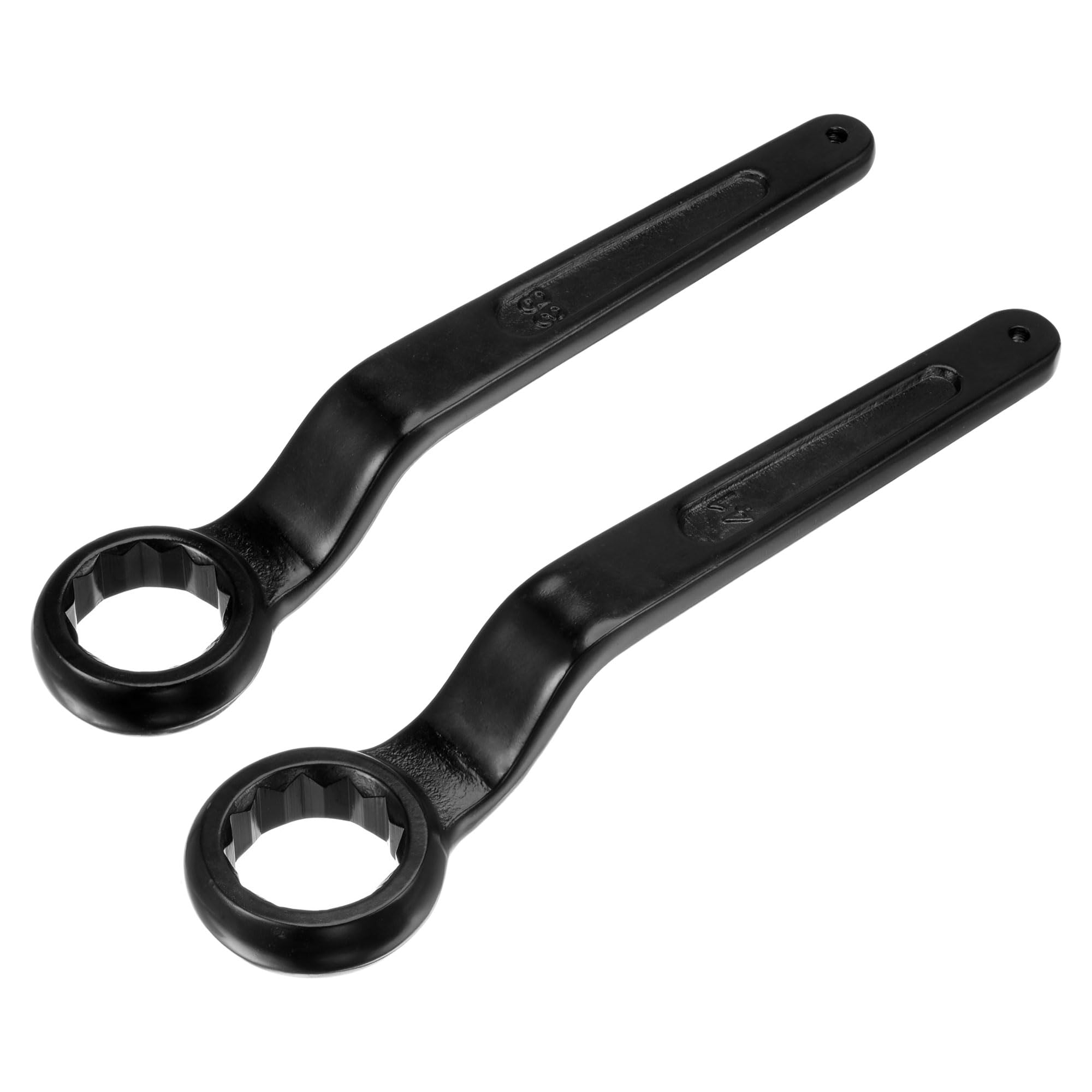 

uxcell Set of 2 Offset Box End Ring Type 41mm and High Carbon Steel Slogging Wrenches Wrenches, 38mm,