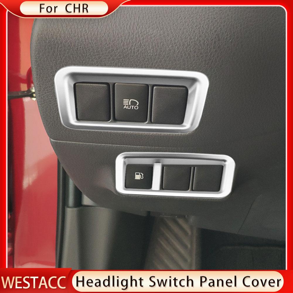 ABS cromat mașină comutator panou capac decorare autocolant ornamente pentru Toyota CHR C-HR 2016 2017 2018