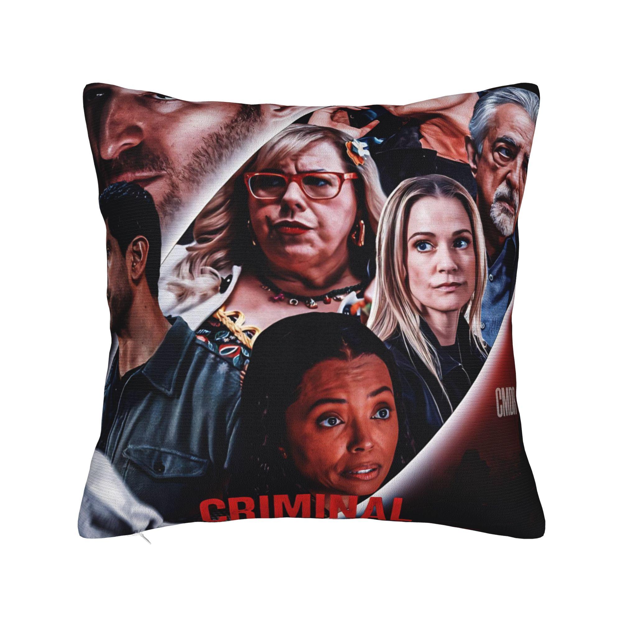Criminal Minds Spencer Reid  Pillow Case  Comfy Pillow Cover For Sofa Couch Bed Living Room Morden Pillowcases 12x12Inch
